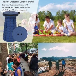 Buy cheap Retractable Folding Stool, Collapsible Telescoping Foldable Stool For Adults For Outdoor Fishing Hiking Gardenin from wholesalers