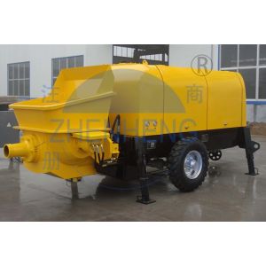 S Tube Valve Portable Concrete Pump , Electric Durable Mobile Concrete Mixer