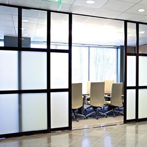 Buy cheap 6 - 12mm Thickness Vertical Glass Wall With Double Hunged Glass Doors from wholesalers