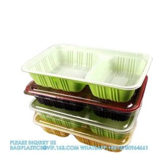 1000ml Rectangular Single Compartments Disposable Microwavable Takeaway Food
