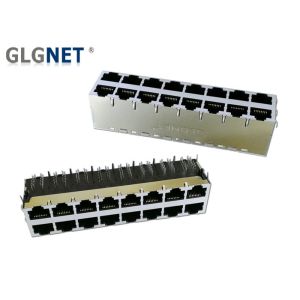 Magnetic Stacked Rj45 Modular Connector 1000 Base -T Network Switches Applicatio