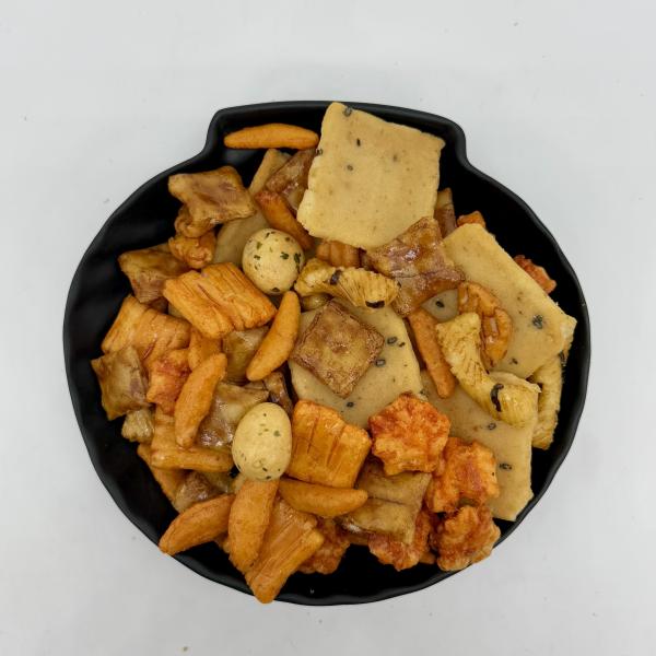 Puffed Rice Crackers In Salty Flavor Light Crunchy And Family-Friendly Snack