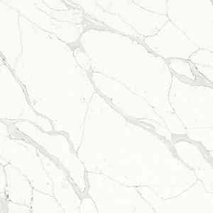 Buy cheap Prefab Quartz Slabs 126X63'' White Island Quartz Bathroom Countertops from wholesalers