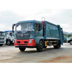 Manual Transmission Diesel Engine Sanitation Garbage Truck with Compressed Body