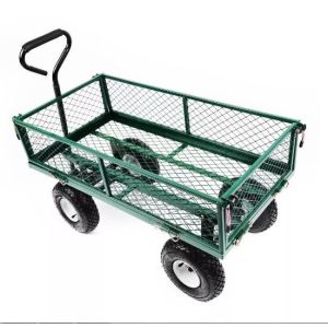China Steel Mesh Folding Garden Wagon 86*46*85cm High Strength Customizable on sale