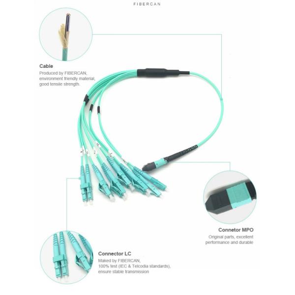 LC DX Mutilmode OM4 OM3 Patch Cord Customized Breakout