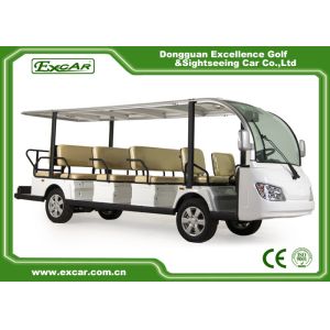 Buy cheap EXCAR White 14 Seater Electric Sightseeing Bus With Trojan Battery product