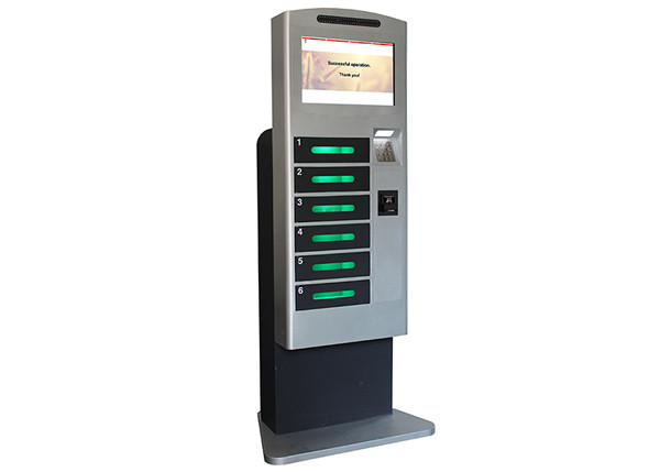 Buy cheap Public Mobile Cell Phone Charging Station Kiosk Banknote Operated With LED Light Inside Lockers from wholesalers
