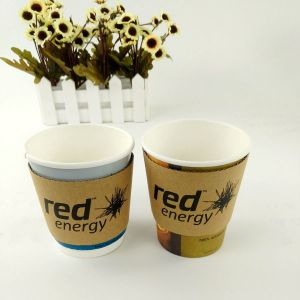 Buy cheap Custom Paper Hot Kraft Coffee Sleeves , Compostable Coffee Sleeves Eco from wholesalers