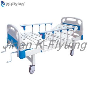 Buy cheap Moving 2 Cranks ABS Bedhead Foldable Hospital Manual Nursing Bed from wholesalers