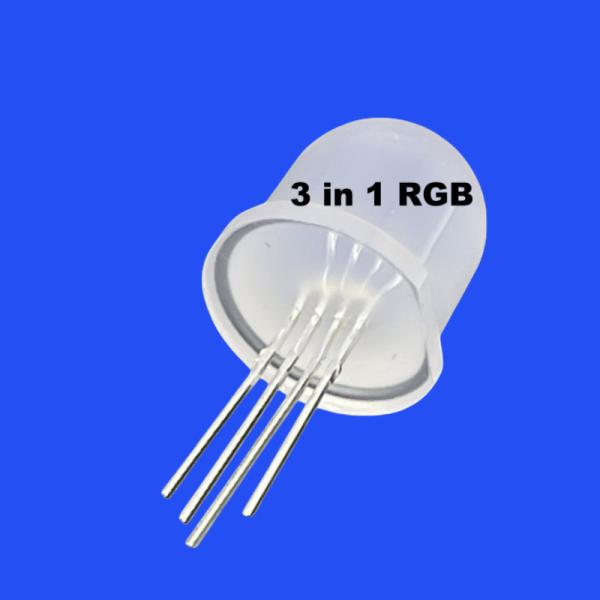 Buy cheap WS2812B 12mm 3 In 1 RGB Full Color Diffused Round Head 60 Deg Addressable Pixel LED Diode For LED String Light from wholesalers