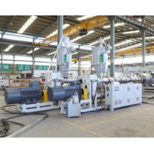 Buy cheap Full Automatic DWC Pipe Machine Water Cooling Plastic PE Corrugated Pipe Machine from wholesalers