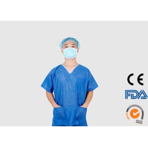 Buy cheap PP Plastic Material Disposable Medical Scrubs With Short Sleeves from wholesalers