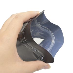 BOPP Brown Kraft Paper Standing Up Pouches With Window