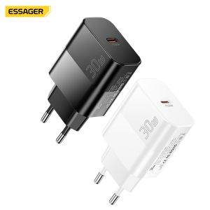 Buy cheap ESSAGER 30W Gan PD Type C Fast Charging Phone Wall Charger Adapter For iPhone product