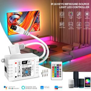 Buy cheap IR 24 Keys WIFI RGB WW CW Controller Smart Phone APP Magic Home RGB LED Controller For LED Strip from wholesalers