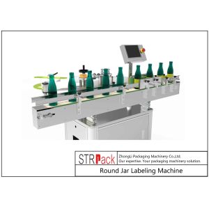 Round Jar Labeling Machine Self Adhesive 110V / 220V / 380V