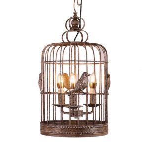 Buy cheap Rustic Cage Birds Chandelier for farmhouse Bedroom Sitting room lighting (WH-CI-83) from wholesalers