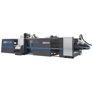 Buy cheap Grey Fully Servo Inline Folder Gluer With Automatic Water Based Ink UV Drying System from wholesalers