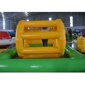 0.9mm PVC tarpaulin Inflatable Rolling Ball Water Wheel Roller With 6 Years