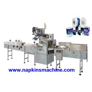 China 55 Bags / Min SIEMENS MOTOR Toilet Roll Packing Machine on sale