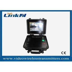 Portable COFDM Video Receiver HDMI CVBS AES256 Encryption H.264 with Battery