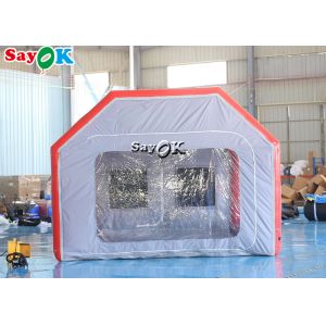 Inflatable Work Tent Gray Air Tight Inflatable Tent Car Spray Booth Waterproof