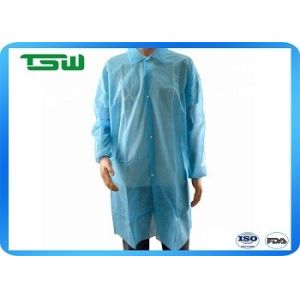 Buy cheap Snap Button Disposable Lab Coat With Elastic Cuff from wholesalers