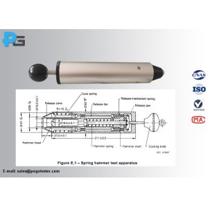 Buy cheap IEC62262 0.14J IK01 Single Operated Spring Hammer from wholesalers
