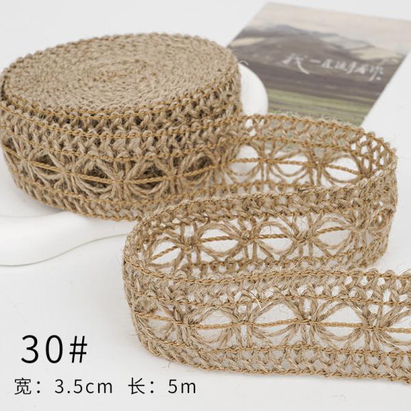 Christmas Brown Burlap Ribbon 5mm-45mm Wired Burlap Ribbon