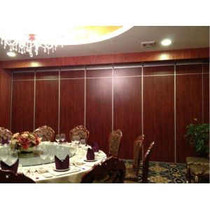 Buy cheap Office Sliding Partition Walls , Melamine Surface Folding Door Aluminium Profile Soundproof Room Dividers from wholesalers