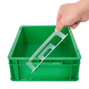 Buy cheap 400x300x120mm Attached Lid Logistic Storage Plastic Crate for Packaging Plastic Totes from wholesalers