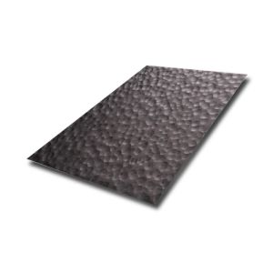 Buy cheap Hand Hammered sheet Antique Surface Finish 304 Hammer Texture Black Stainless Steel Sheet For Art Decoration from wholesalers