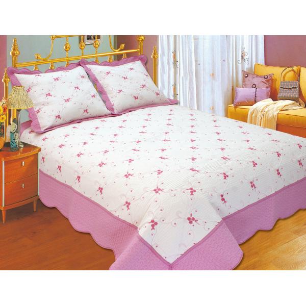Quality 100 Percents Polyester Embroidery Quilt Kits 220x240 / 240x260cm Large Sizes for sale