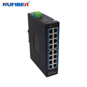 Buy cheap Industrial POE Ethernet Switch 16x10/100Base-T Din Rail Mount Gigabit 16 Ports POE Switch DC52V from wholesalers