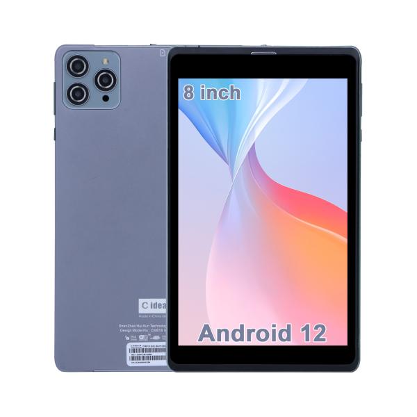 Quality C idea Android Tablet PC Dual Camera 8 Inch 1280x800 IPS HD Display Android 12 Tablets for Student CM818-Grey for sale