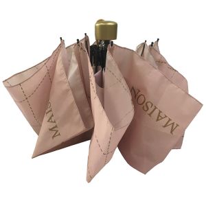 Buy cheap Windproof 3 Folds Pongee Manual Open Umbrella With Custom Printing from wholesalers