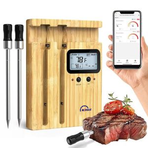 Digital Wireless Meat Thermometer Bluetooth Remote Tuya App Monitor Smart BBQ