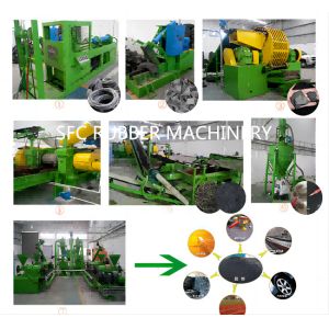 High Precision Recycled Rubber Powder Making Machine From Waste Tires