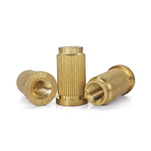 Buy cheap High-Temperature Resistant M6 Brass Knurled Insert Nut with Flange OEM ODM Custom Service from wholesalers