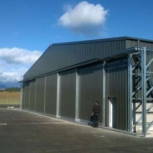 Custom Height Q355b Q235b Steel Structure Hangar Prefab Metal Airplane Hangar