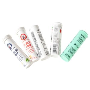 Buy cheap Empty White Tablets Storage Effervescent Pill Tube Custom Vitamin C Bottle with Spiral Cap from wholesalers