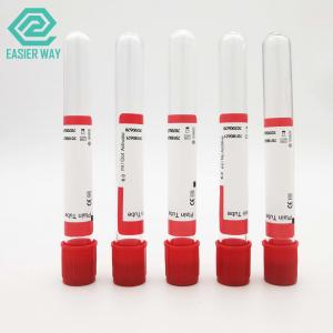 China 13x75mm 10ml Vacuum Blood Collection Plain Tube Red Cap Pro Coagulation Tube on sale
