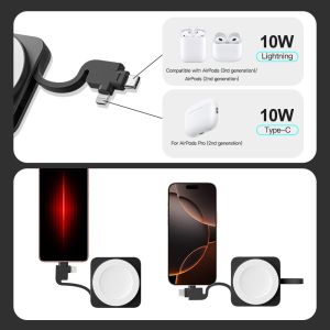 Convenient And Versatile 3 In 1 Magnetic Phone Charger Customizable