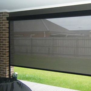 Windproof 6000x3500mm Automated Motorised Fabric Roller Blinds