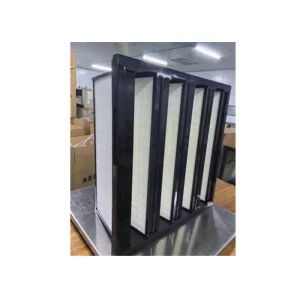 Buy cheap Plastic Frame V Bank Filter For Industrial Sleant Polyurethane Adhesive Highest Temperature 80°C from wholesalers