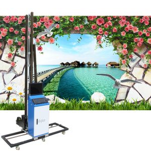 Buy cheap 1440DPI Automatic Wall Inkjet Printer , Vertical 6D Mural Printing Machine from wholesalers
