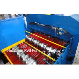 Buy cheap Hydraulic Cr12 Cutting Blades Roofing Step Tile Roll Forming Machine With PLC Control from wholesalers