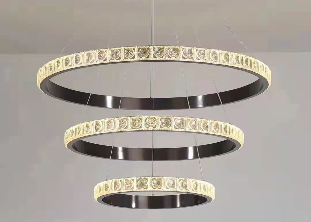 Quality Decorative Lamp Led Chandelier Chrome Round Ring Lighting Large Modern Crystal Chandelier for sale Buy cheap Decorative Lamp Led Chandelier Chrome Round Ring Lighting Large Modern Crystal Chandelier product