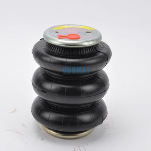 Buy cheap 7X3 Suspension Air Springs 132mm Triple Convoluted Rubber Shocks from wholesalers